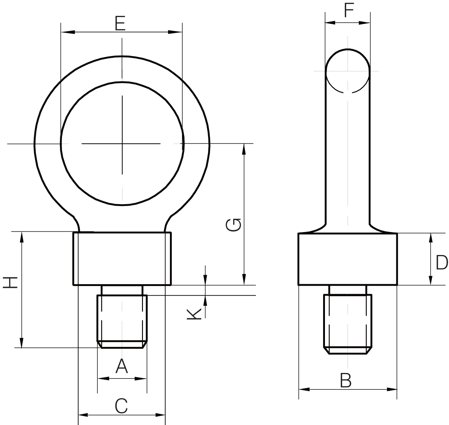 Dynamo Eyebolts to BS 4278 Part 3 1984 - Tested & Certified