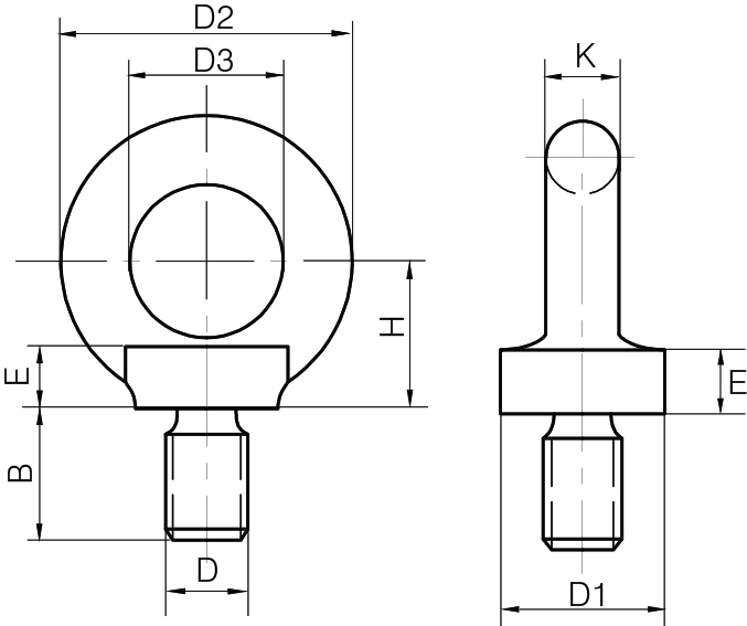 Eyebolts to Din 580 