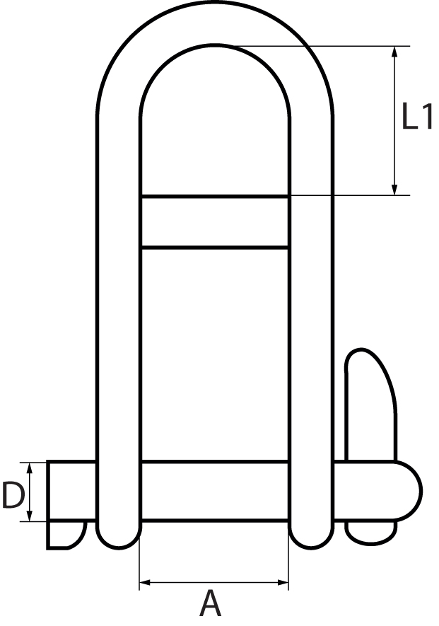 Key Pin Dee Shackles 