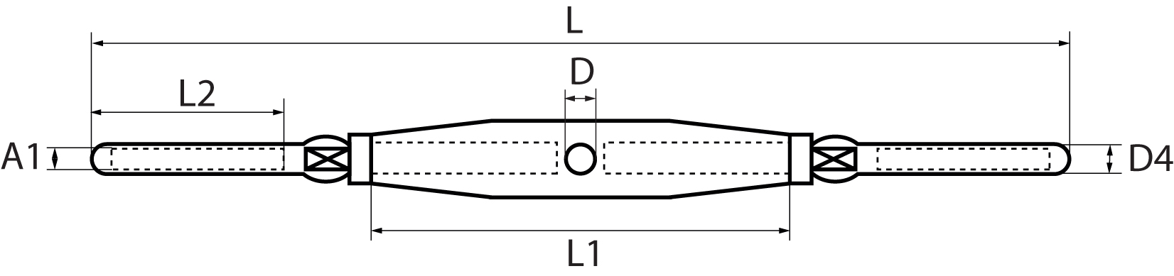 Rigging Screws Swaged Terminal each end