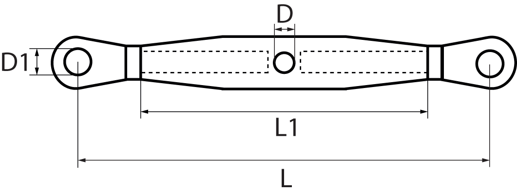 Rigging Screws with Eye & Eye each end