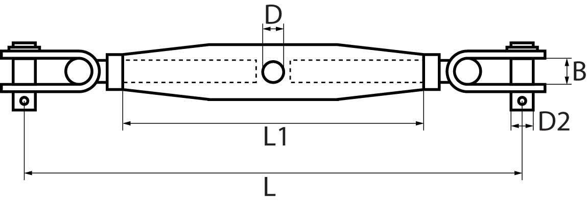 Rigging Screws with Toggle each end