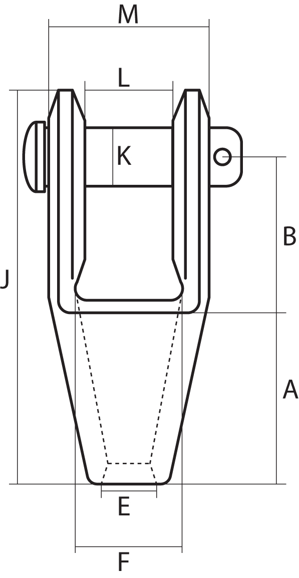 Self Colour Open Socket to BS463 