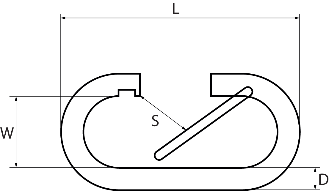 Stainless Steel Chain Link Spring Hook