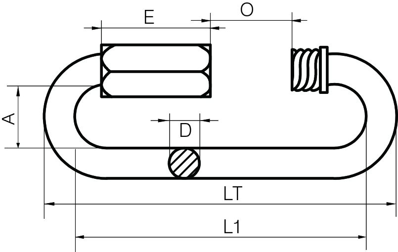 Stainless Steel Long Series Quick Links 