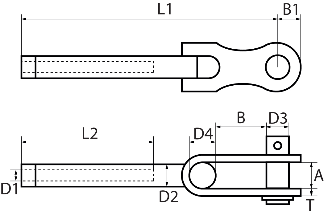 Swaged Swivel Toggle Terminals 