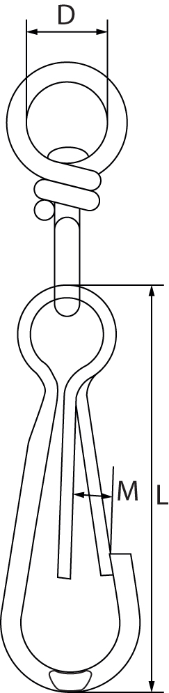 Swivel Simplex Hooks Zinc Plated 
