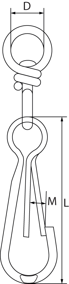 Swivel Simplex Hooks Zinc Plated 